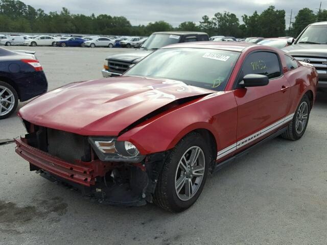 1ZVBP8AM8C5226926 - 2012 FORD MUSTANG RED photo 2