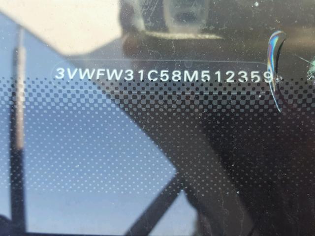 3VWFW31C58M512359 - 2008 VOLKSWAGEN NEW BEETLE 白色 照片 10