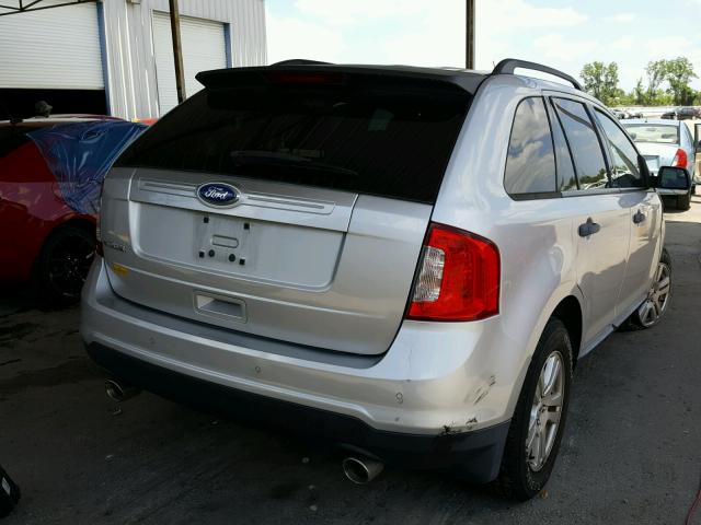 2FMDK3GC6BBB10125 - 2011 FORD EDGE SE SILVER photo 4