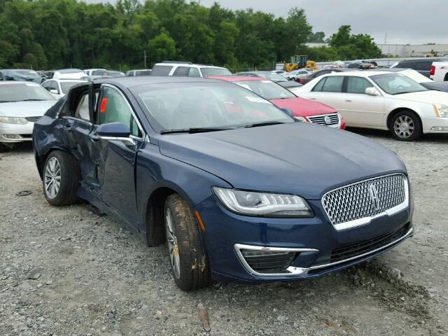 3LN6L5KU8HR629799 - 2017 LINCOLN MKZ BLUE photo 1