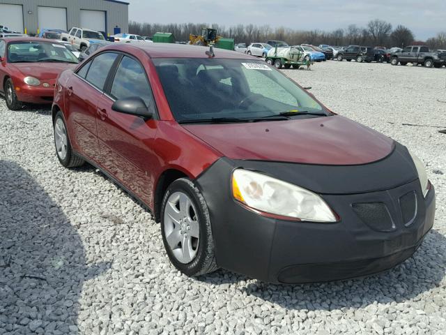 1G2ZG57B594129160 - 2009 PONTIAC G6 RED photo 1