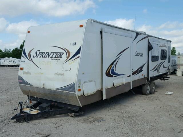 4YDT31027B1531847 - 2011 KEYSTONE SPRINTER WHITE photo 2