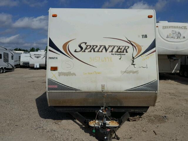 4YDT31027B1531847 - 2011 KEYSTONE SPRINTER WHITE photo 8