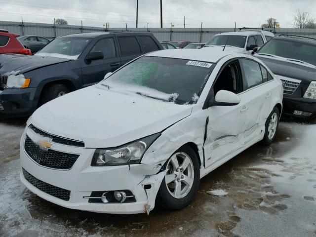 1G1PF5S90B7221767 - 2011 CHEVROLET CRUZE LT WHITE photo 2