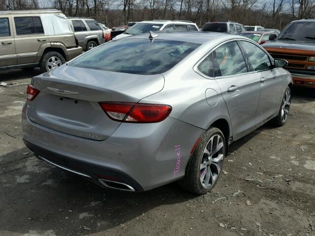 1C3CCCEG6FN644159 - 2015 CHRYSLER 200 C SILVER photo 4