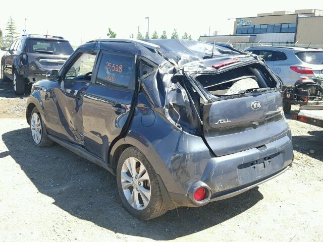 KNDJP3A52G7383808 - 2016 KIA SOUL + GRAY photo 3