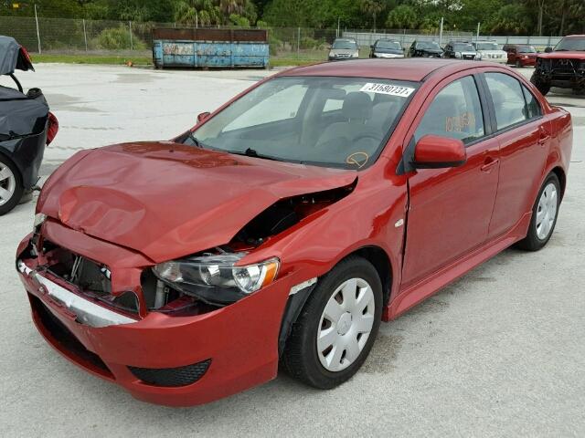 JA32U2FU2BU005293 - 2011 MITSUBISHI LANCER ES/ RED photo 2