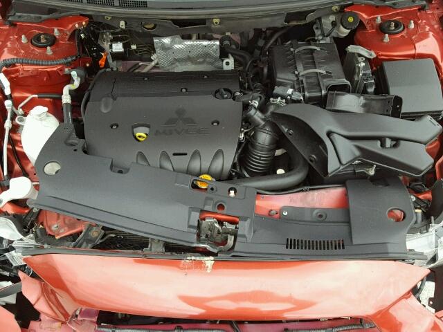 JA32U2FU2BU005293 - 2011 MITSUBISHI LANCER ES/ RED photo 7