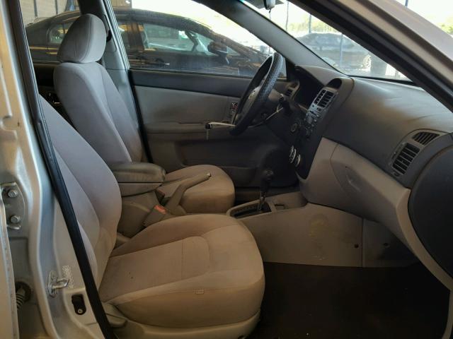 KNAFE121585559059 - 2008 KIA SPECTRA EX SILVER photo 5