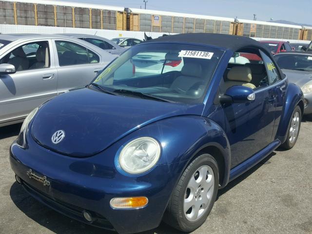 3VWCK21Y63M312717 - 2003 VOLKSWAGEN NEW BEETLE 蓝色 照片 2