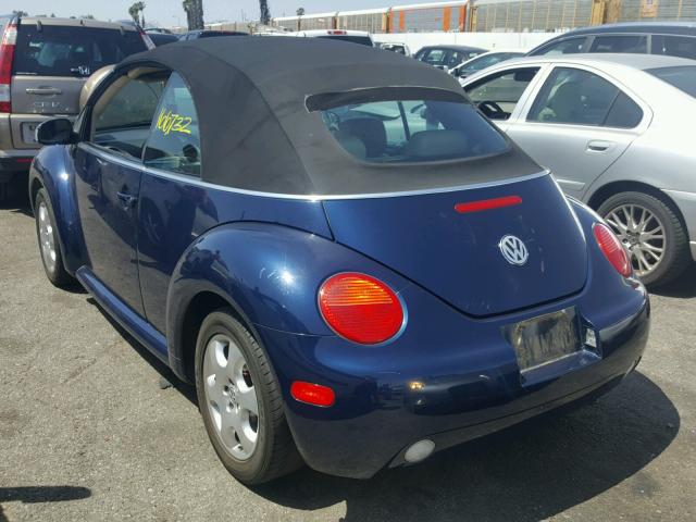 3VWCK21Y63M312717 - 2003 VOLKSWAGEN NEW BEETLE 蓝色 照片 3