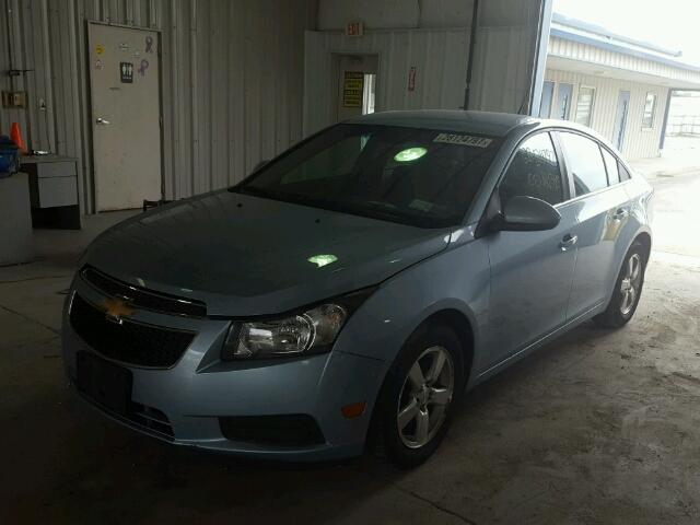 1G1PF5SC0C7281075 - 2012 CHEVROLET CRUZE LT BLUE photo 2