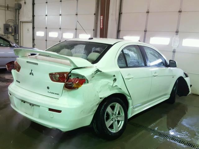 JA3AU26U89U006180 - 2009 MITSUBISHI LANCER ES/ WHITE photo 4