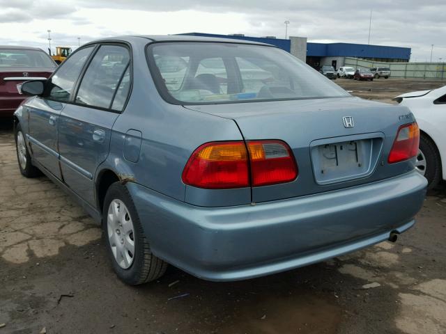 2HGEJ6616YH591336 - 2000 HONDA CIVIC BASE BLUE photo 3