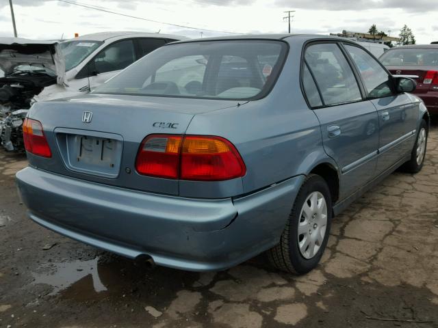 2HGEJ6616YH591336 - 2000 HONDA CIVIC BASE BLUE photo 4