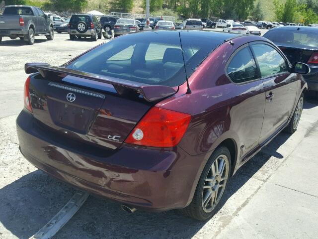 JTKDE167750024437 - 2005 TOYOTA SCION TC PURPLE photo 4