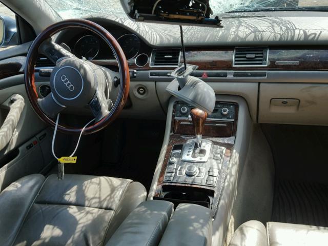 WAUML44E95N003492 - 2005 AUDI A8 L QUATT GRAY photo 9