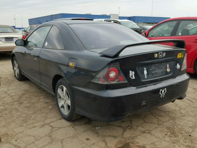 1HGEM22054L050143 - 2004 HONDA CIVIC EX BLACK photo 3