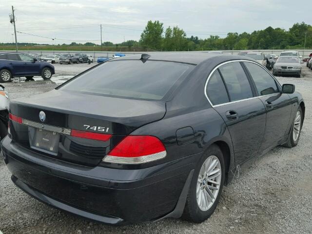 WBAGL63472DP51676 - 2002 BMW 745 I BLACK photo 4