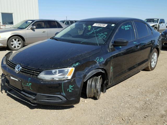 3VW2K7AJ5EM207200 - 2014 VOLKSWAGEN JETTA BASE 黑色 照片 2