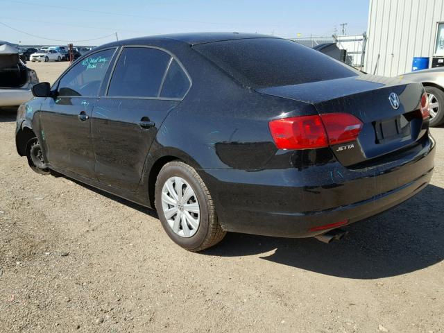 3VW2K7AJ5EM207200 - 2014 VOLKSWAGEN JETTA BASE 黑色 照片 3