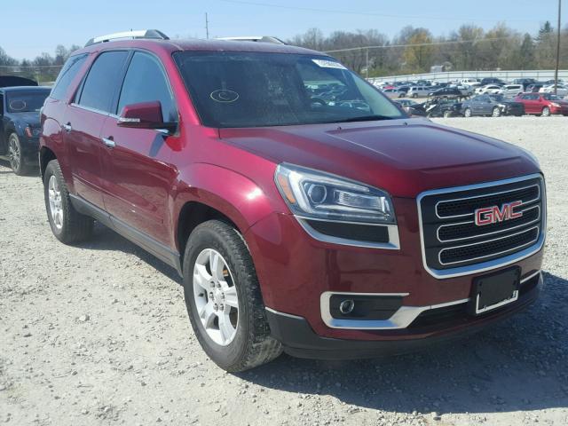 1GKKRRKD1GJ180391 - 2016 GMC ACADIA SLT MAROON photo 1