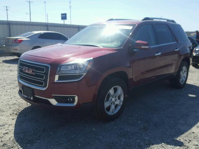 1GKKRRKD1GJ180391 - 2016 GMC ACADIA SLT MAROON photo 2
