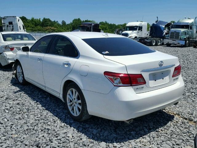 JTHBK1EG9A2375209 - 2010 LEXUS ES 350 WHITE photo 3