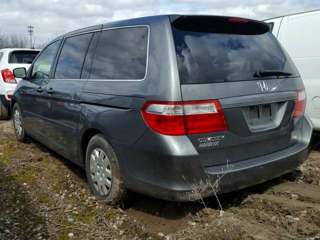 5FNRL38267B037278 - 2007 HONDA ODYSSEY LX GRAY photo 3