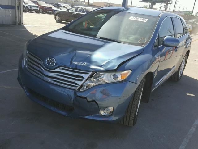 4T3ZA3BB1CU056369 - 2012 TOYOTA VENZA LE BLUE photo 2