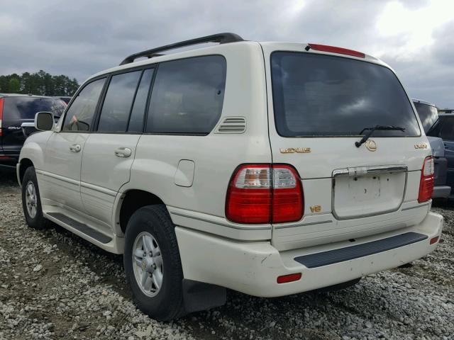 JT6HT00W9X0070080 - 1999 LEXUS LX 470 WHITE photo 3