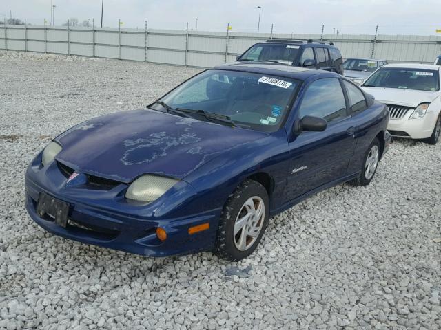 1G2JB124327160232 - 2002 PONTIAC SUNFIRE SE BLUE photo 2