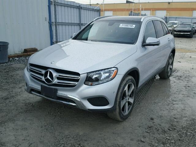 WDC0G4KB3HF178697 - 2017 MERCEDES-BENZ GLC 300 4M SILVER photo 2