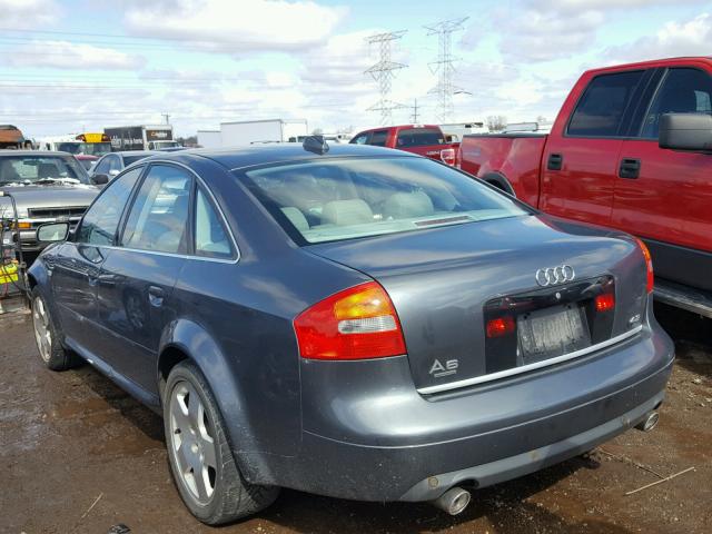 WAUML64B04N070191 - 2004 AUDI A6 4.2 QUA GRAY photo 3