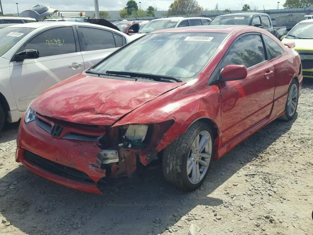 2HGFG215X7H700661 - 2007 HONDA CIVIC SI RED photo 2