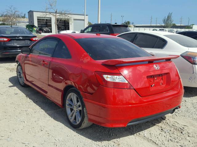 2HGFG215X7H700661 - 2007 HONDA CIVIC SI RED photo 3