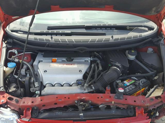 2HGFG215X7H700661 - 2007 HONDA CIVIC SI RED photo 7