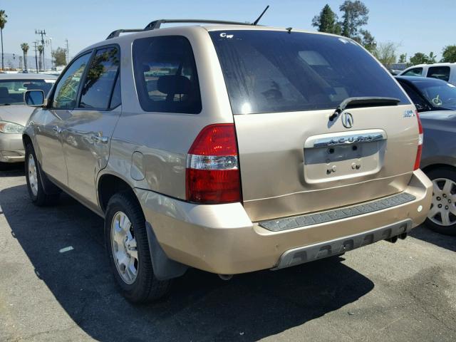 2HNYD18212H503399 - 2002 ACURA MDX GOLD photo 3