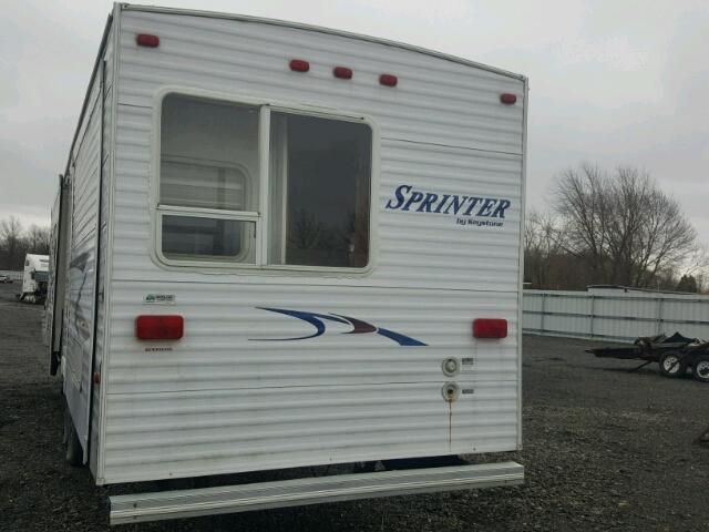 4YDT300234A213527 - 2004 KEYSTONE SPRINTER WHITE photo 5