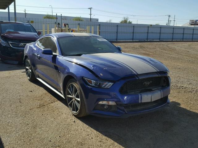 1FA6P8CF4G5317951 - 2016 FORD MUSTANG GT BLUE photo 1