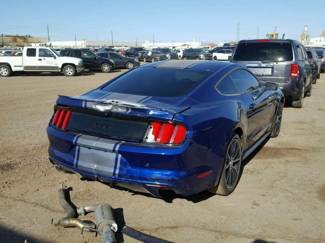 1FA6P8CF4G5317951 - 2016 FORD MUSTANG GT BLUE photo 4
