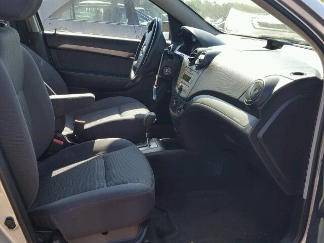 KL1TD56658B248505 - 2008 CHEVROLET AVEO BASE SILVER photo 5