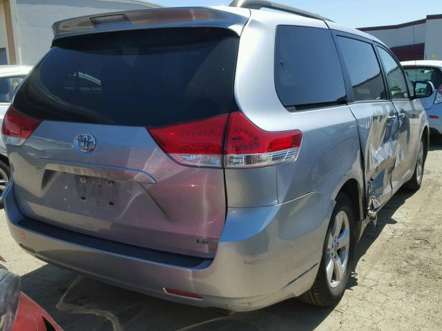 5TDKK3DC3CS179273 - 2012 TOYOTA SIENNA LE WHITE photo 4