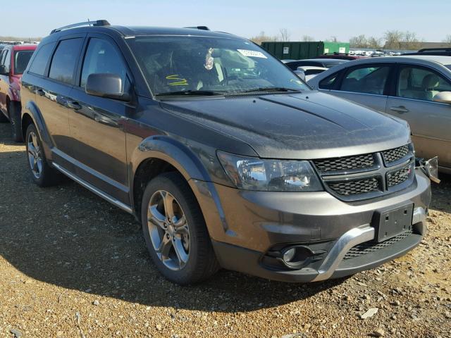 3C4PDDGG2HT574711 - 2017 DODGE JOURNEY CR GRAY photo 1