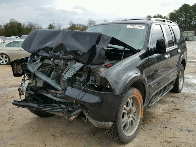 5LMEU68H64ZJ31838 - 2004 LINCOLN AVIATOR BLACK photo 2