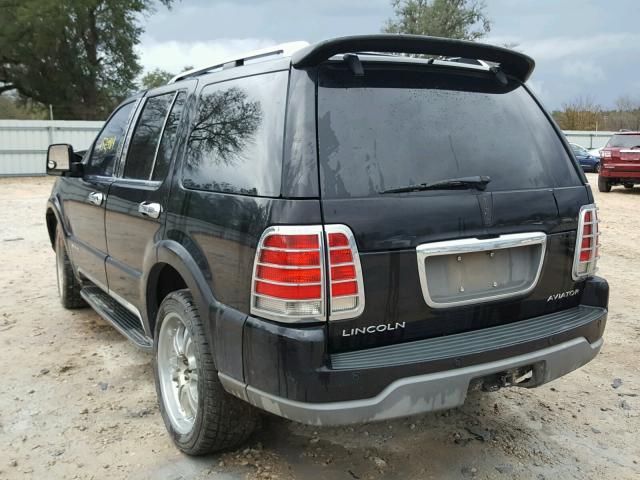 5LMEU68H64ZJ31838 - 2004 LINCOLN AVIATOR BLACK photo 3