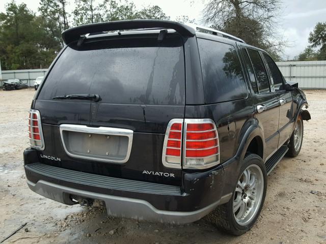 5LMEU68H64ZJ31838 - 2004 LINCOLN AVIATOR BLACK photo 4