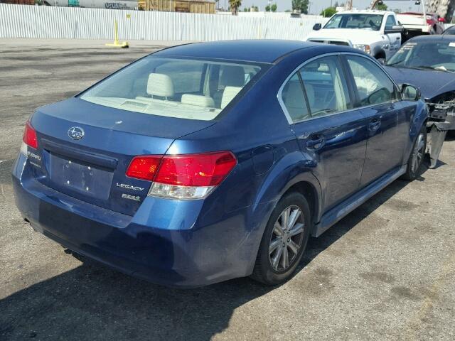 4S3BMBE63A3226524 - 2010 SUBARU LEGACY BLUE photo 4