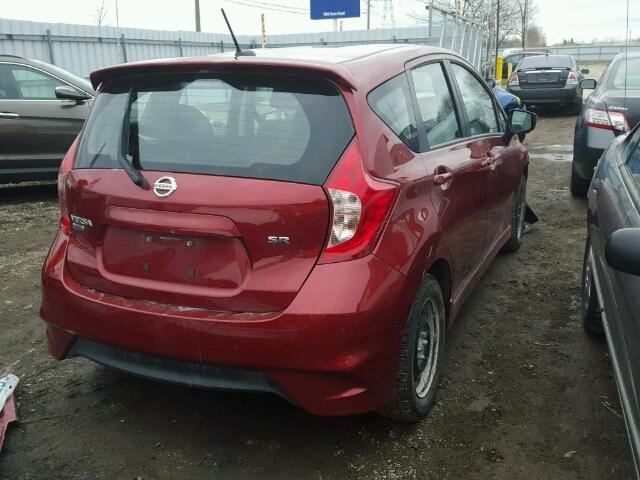 3N1CE2CP6JL357841 - 2018 NISSAN VERSA NOTE RED photo 4