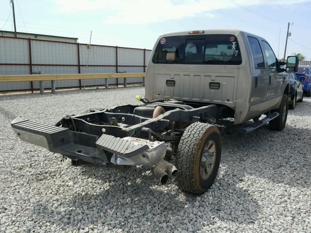 1FTWW31R58ED79664 - 2008 FORD F350 SRW S GOLD photo 4